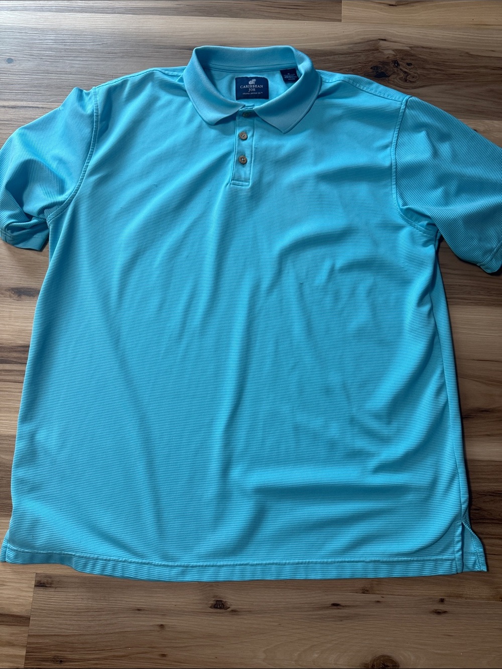 Caribbean Joe Men’s Aqua/Turquoise Polo Shirt